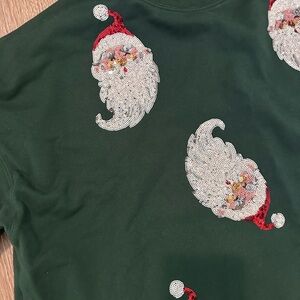 Santa Sequin Sweatshirt
